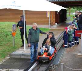 Andrank beim Rodeln