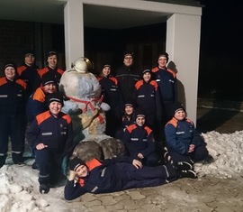 Neues Wintermaskottchen der Jugendfeuerwehr Spremberg OT Haidemühl/Weskow