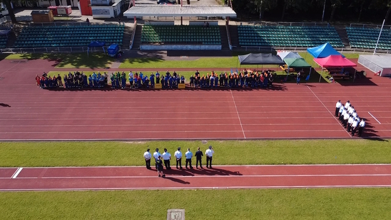 Eröffnung der Kreismeisterschaften Spree-Neiße im Max-Reimann-Stadion in Cottbus