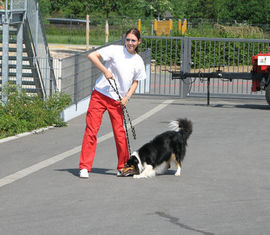 Sissi von der RHS mit ihrem Hund