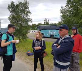 Es grüßt die Jugendfeuerwehr Welzow aus Finnland