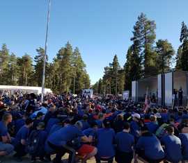 Es grüßt die Jugendfeuerwehr Welzow aus Finnland