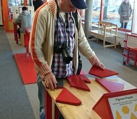 Und daraus soll ein Quadrat werden?! Frank hat`s geschafft.