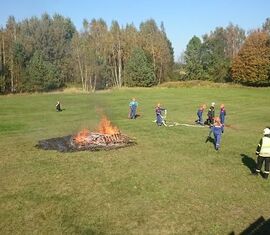 Aufbau zum Löschangriff