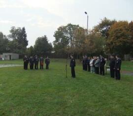 Die Eröffnung durch den Kreis&shy;jugend&shy;feuerwehrwart Krause.