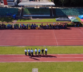 Eröffnung der Kreismeisterschaften Spree-Neiße im Max-Reimann-Stadion in Cottbus