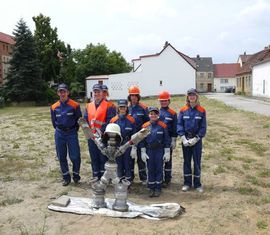 JF Schmogrow mit ihrem gebautem Männchen