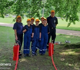 Gruppenbild der Jugendfeuerwehrmitglieder