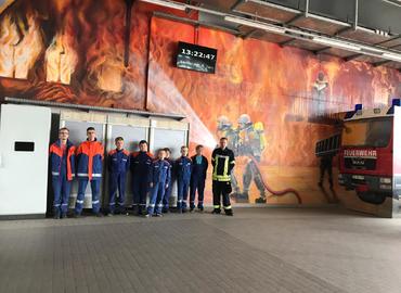 Besuch der Leitstelle in der Feuer- und Rettungswache 1 der Berufsfeuerwehr Cottbus