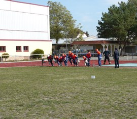 Jugendgruppe Cottbus beim Start der Schnelligkeitsübung