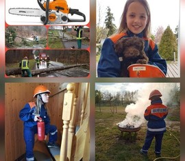 Bilder der Jugendlichen zum Aufruf der Gemeindejugendfeuerwehr.