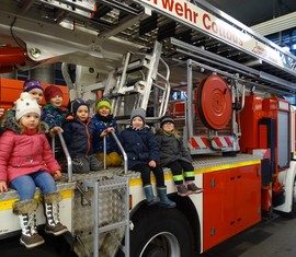 Ausflug für die Kleinen zur Berufsfeuerwehr