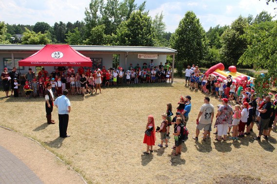 Eröffnung des Piratenfestes der Kinderfeuerwehren des Landkreises Spree-Neiße