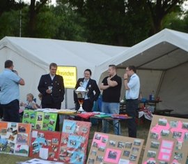 Präsentation der Jugendfeuerwehr Guben am Eröffnungsabend