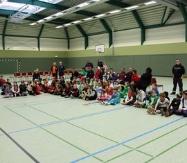 Eröffnung durch die Organisatoren des Fachbereiches Kinder in der Feuerwehr