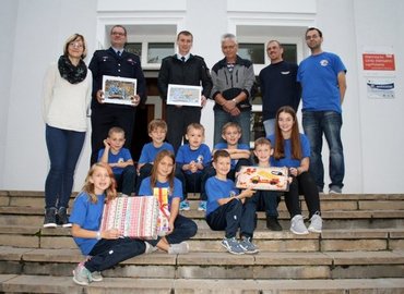 Die Kinderfeuerwehr Spremberg am Bergschlösschen Spremberg