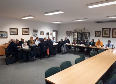 Sitzung der Amts-, Gemeinde- und Stadtjugendwarte gemeinsam mit dem Vorbereitungsteam zum Kreisjugendlager 2019 im Gerätehaus Peitz