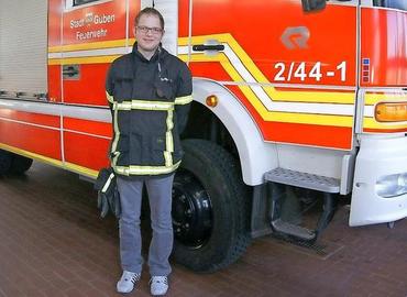 Nico Hammel aus Bresinchen ist der neue Stadtjugendwart der Feuerwehr Guben.