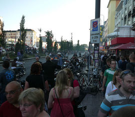 Bikertreffen auf der Reeperbahn