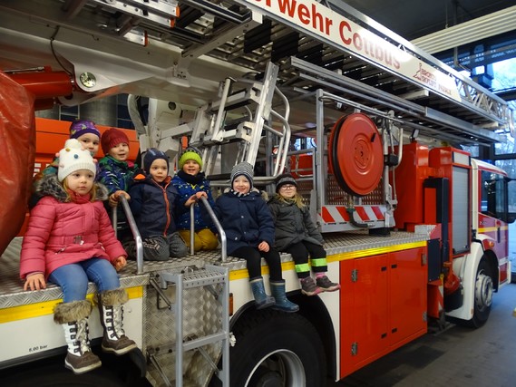 Ausflug für die Kleinen zur Berufsfeuerwehr