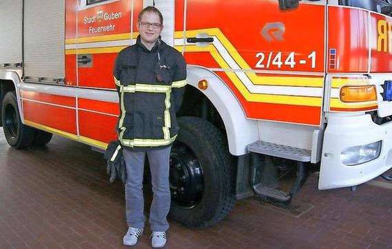 Nico Hammel aus Bresinchen ist der neue Stadtjugendwart der Feuerwehr Guben.