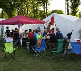 JF Forst beim gemeinsamen Abendbrot.