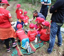 Station Wasserführende Armaturen beim Kindertobetag 2017