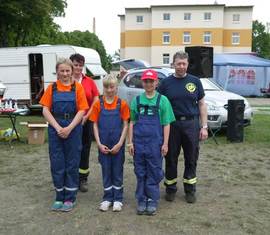 Absolventen Jugendflamme Stufe 1 aus Burg (Spreewald)