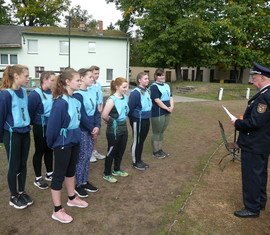 Auswertung der Disziplin Kugelstoßen für die Jugendgruppe Forst (Lausitz)