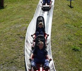 Fahrt mit der Sommerrodelbahn