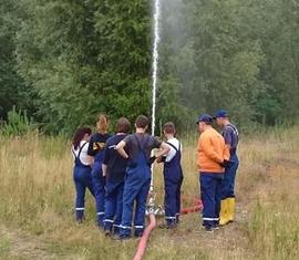 Aufbau eines provisorischen Monitors - und es kommt sogar Wasser!