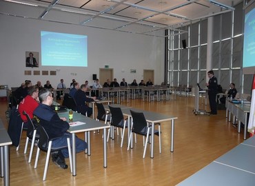 Amtierender Kreisjugendwart zur Eröffnung und Einleitung der Fortbildungsveranstaltung für Jugendwarte des Landkreises Spree-Neiße.